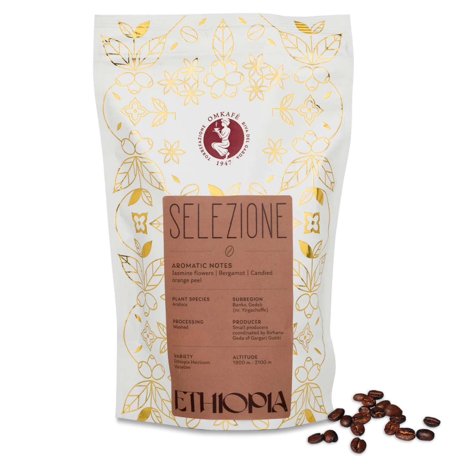 Ethiopia Selezione Omkafè 250 g beans 100% arabica